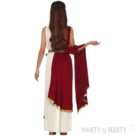 stroj dla dzieci rzymianka z peleryna grecka bogini bordowy guirca 10 12 lat rozm 146 152 c