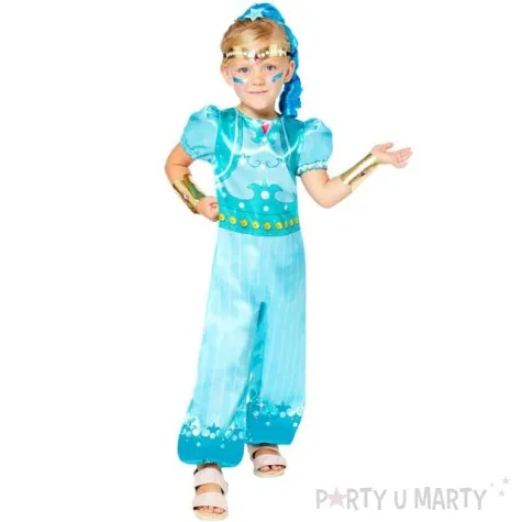 stroj dla dzieci shimmer i shine blekitny amscan 98 104 cm