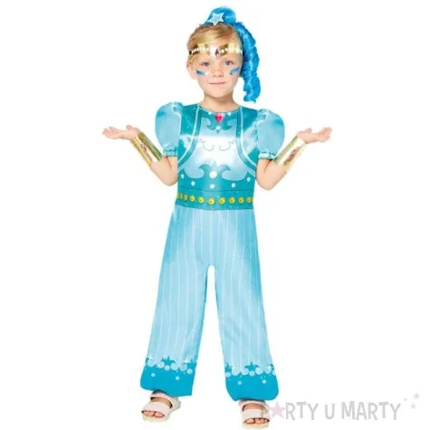 stroj dla dzieci shimmer i shine blekitny amscan 98 104 cm