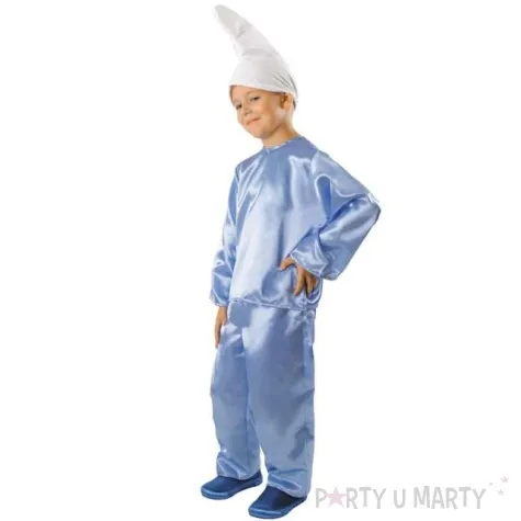 stroj dla dzieci skrzat niebieski kraszek rozm 122 128 cm