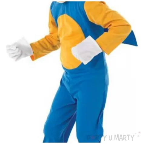 stroj dla dzieci sonic kombinezon nakladki na buty rekawice maska rubies rozm 110 116