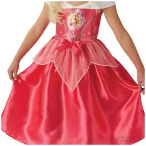 stroj dla dzieci spiaca krolewna bajkowa rozowy rubies rozm 128 134 cm