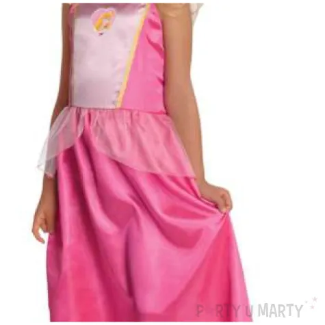 stroj dla dzieci spiaca krolewna z tiulem rozowy rubies rozm 128 134 cm