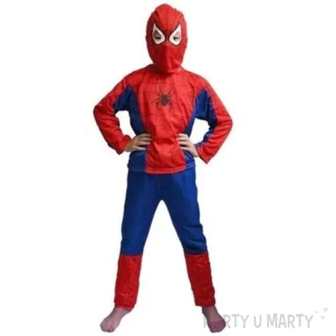 stroj dla dzieci spiderman czlowiek pajak partytino rozm 122 128 cm