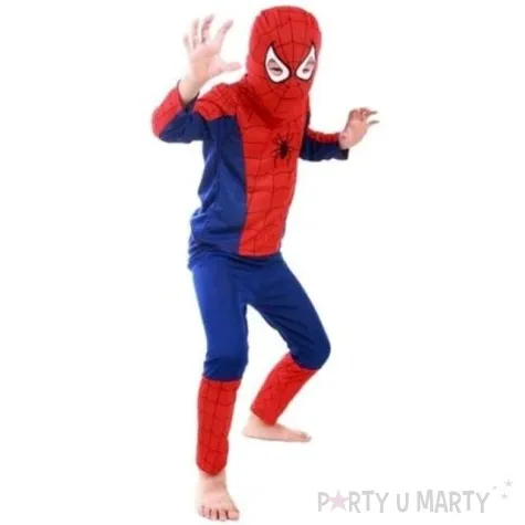 stroj dla dzieci spiderman czlowiek pajak partytino rozm 122 128 cm