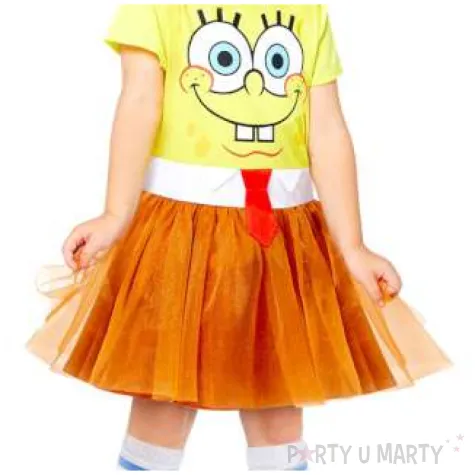 stroj dla dzieci spongebob kanciastoporty dziewczynka amscan rozm 116 128 cm