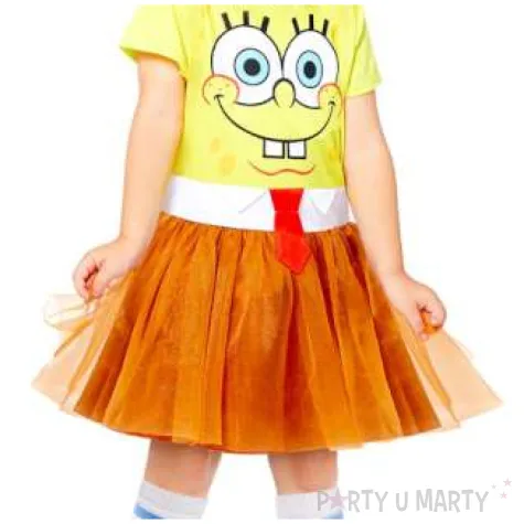 stroj dla dzieci spongebob kanciastoporty dziewczynka amscan rozm 128 140 cm