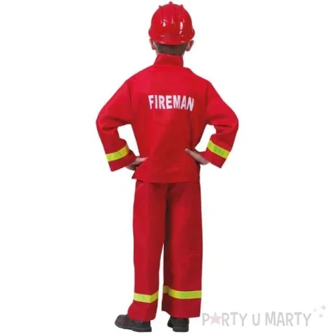 stroj dla dzieci strazak czerwony funny fashion 140 cm