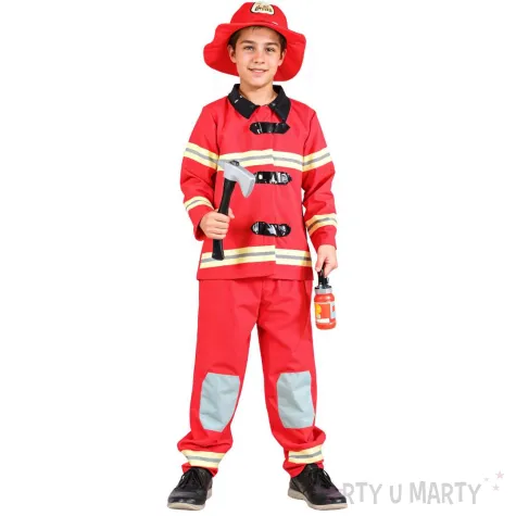 stroj dla dzieci strazak czerwony godan rozm 120 130