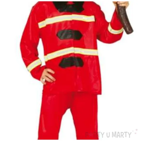 stroj dla dzieci strazak dzielny marek czerwony guirca 134 140 cm