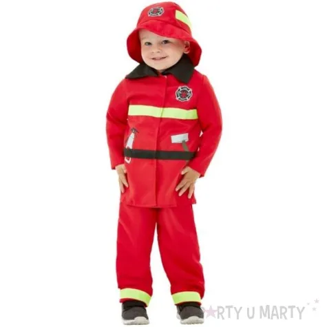 stroj dla dzieci strazak romek czerwony smiffys rozm 104 110 cm