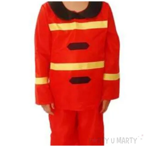 stroj dla dzieci strazak super tomek czerwony partytino 134 140 cm