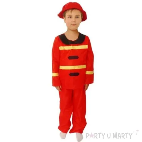 stroj dla dzieci strazak super tomek czerwony partytino 98 104 cm