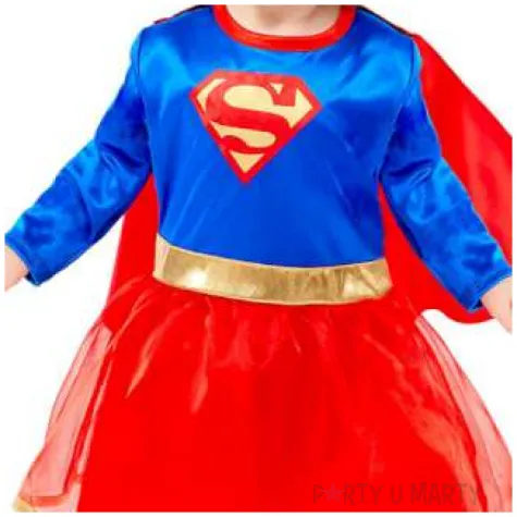 stroj dla dzieci supergirl classic dc amscan rozm 92 98