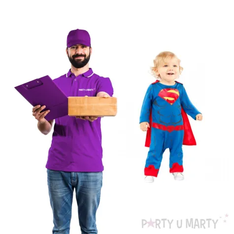 stroj dla dzieci superman baby dc amscan rozm 80