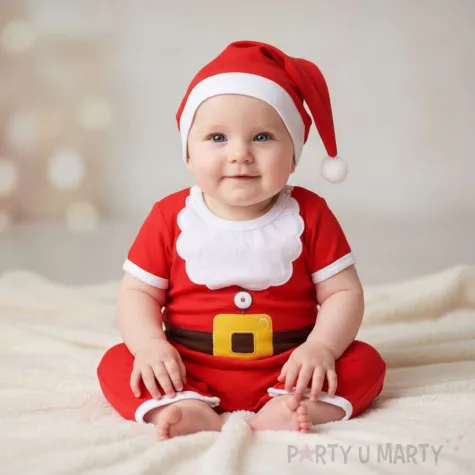 stroj dla dzieci swiateczne body mikolajek kraszek rozm 1 2 lata