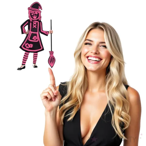 stroj dla dzieci swiecaca czarownica amscan 6 8 lat