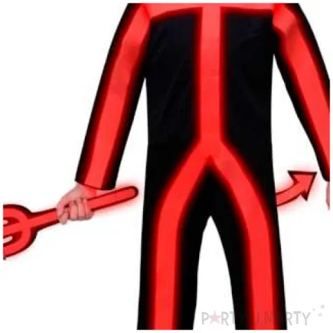 stroj dla dzieci swiecacy diabel czerwony amscan 6 8 lat