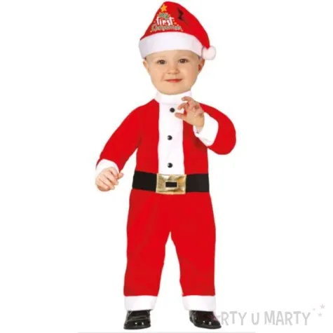 stroj dla dzieci swiety mikolaj my first christmas guirca 80 92cm