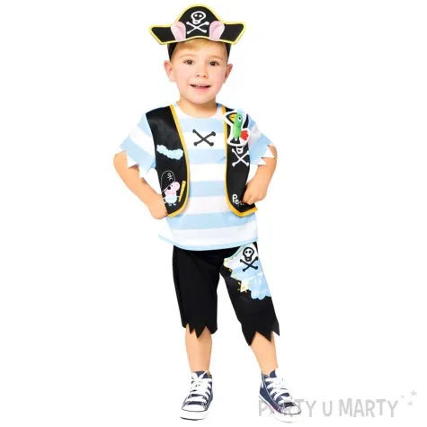 stroj dla dzieci swinka peppa pirat george amscan 92 98 cm