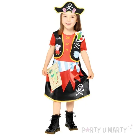 stroj dla dzieci swinka peppa piratka amscan 98 104 cm