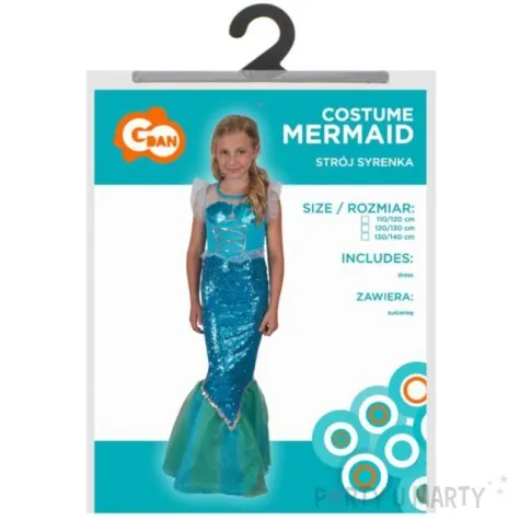 stroj dla dzieci syrenka godan rozm 120 130