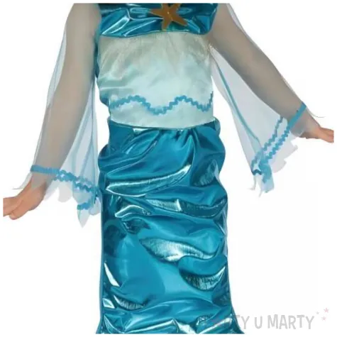 stroj dla dzieci syrenka sukienka z ogonem niebieski godan rozm 92 104