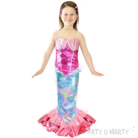 stroj dla dzieci syrenka teczowa arpex rozm 120 130 cm