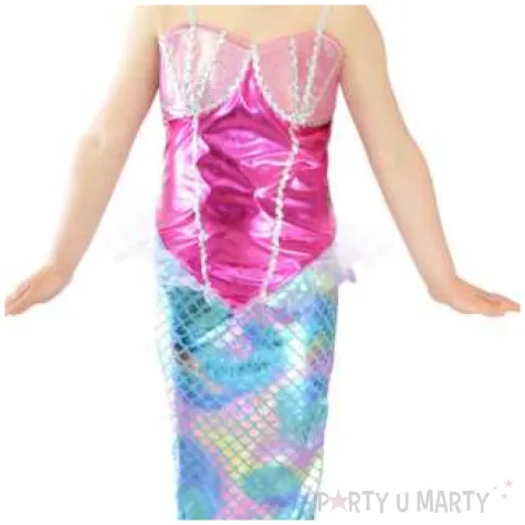 stroj dla dzieci syrenka teczowa arpex rozm 120 130 cm