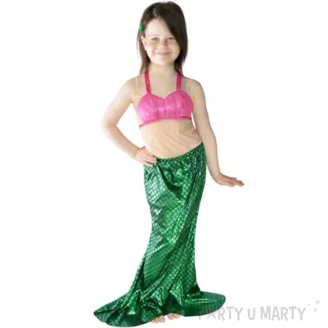 stroj dla dzieci syrenka zielony ogon arpex rozm 110 120 cm