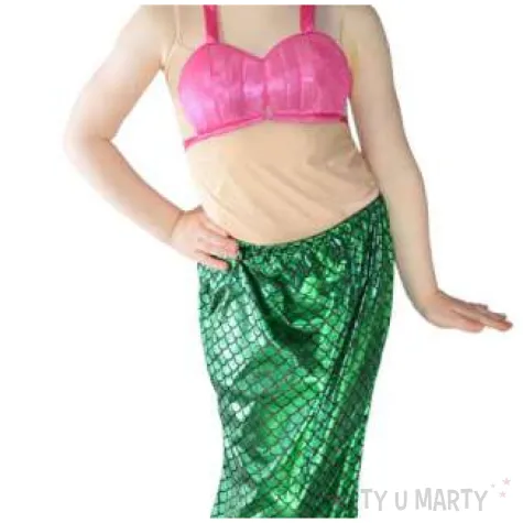 stroj dla dzieci syrenka zielony ogon arpex rozm 110 120 cm