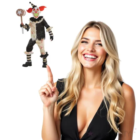 stroj dla dzieci szalony klaun amscan 14 16 lat