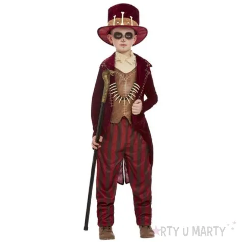 stroj dla dzieci szaman voodoo bordowy smiffys rozm 146 158 cm