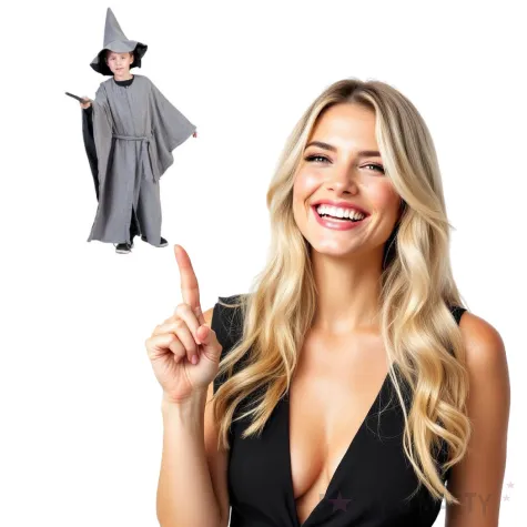 stroj dla dzieci szary czarodziej funny fashion rozm 140