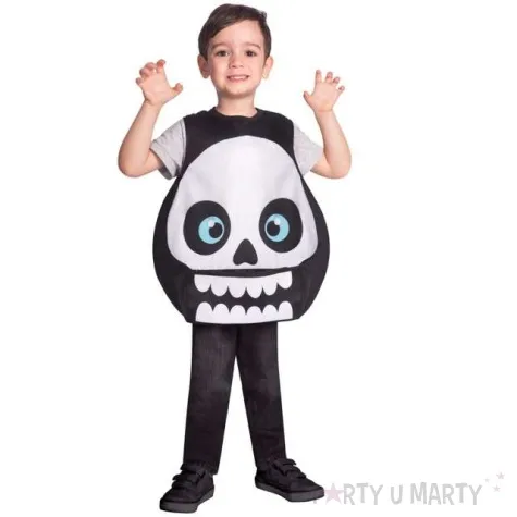 stroj dla dzieci szkielet czarno bialy amscan 4 6 lat