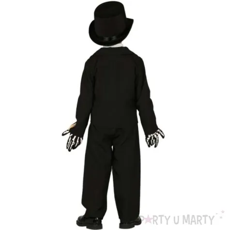 stroj dla dzieci szkielet w garniturze czarny guirca rozm 5 6 lat