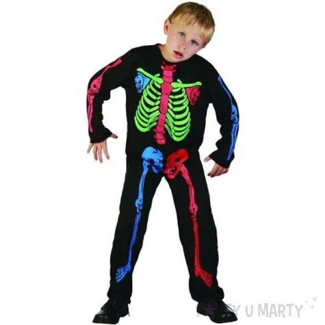 stroj dla dzieci szkieletor kolorowy roz 120 130
