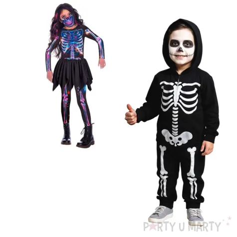 stroj dla dzieci szkieletorka premium eko amscan 128 140 cm