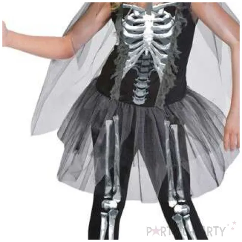 stroj dla dzieci szkieletorka tutu czarno bialy amscan 164 168 cm