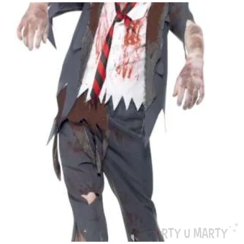 stroj dla dzieci uczen zombie szary smiffys rozm 130 140 cm