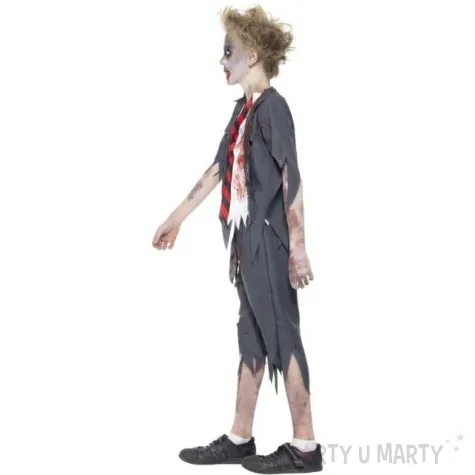 stroj dla dzieci uczen zombie szary smiffys rozm 152 164 cm