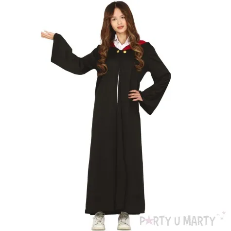 stroj dla dzieci uczennica szkoly magii czarny guirca 158 164 cm