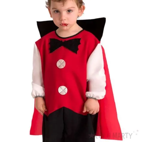 stroj dla dzieci wampir z peleryna czerwony carnival toys 1 2 lata