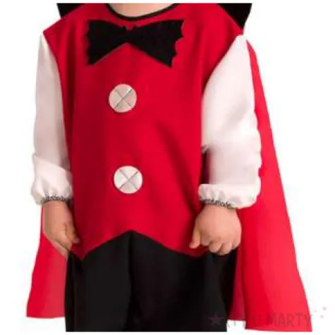 stroj dla dzieci wampir z peleryna czerwony carnival toys 1 2 lata