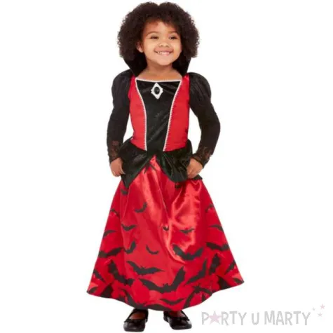 stroj dla dzieci wampirzyca czarno czerwony smiffys rozm 86 98 cm