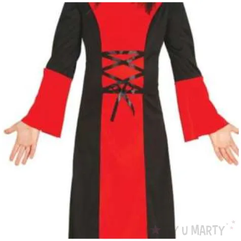 stroj dla dzieci wampirzyca czerwona guirca rozm 134 140 cm