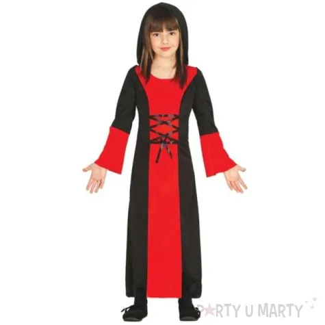 stroj dla dzieci wampirzyca czerwona guirca rozm 134 140 cm