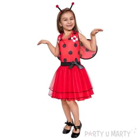 stroj dla dzieci wesola biedronka rozm 120 130 cm