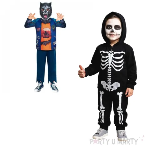 stroj dla dzieci wilkolak niebieski amscan 2 3 lata