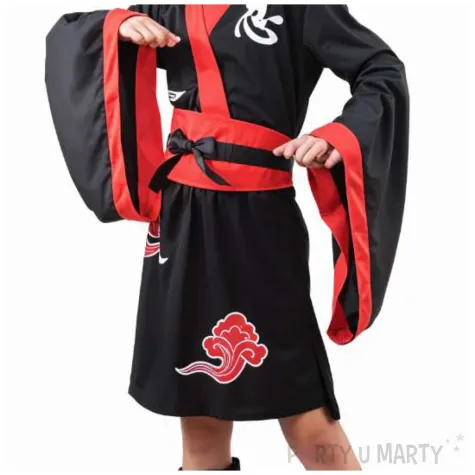 stroj dla dzieci wojowniczka ninja sukienka i pasek godan rozm 120 130